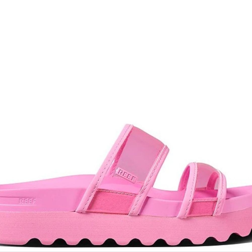 Reef Vista Hi-Energy Slide Sandals- Light Neon Pink - Picture 5 of 12